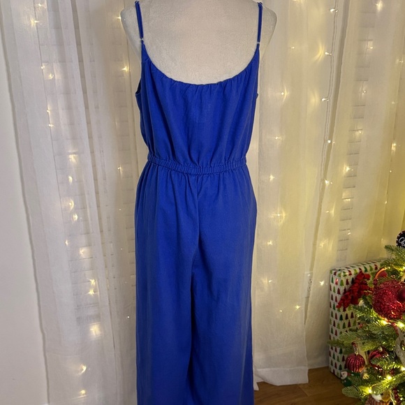 Haute Hippie Royal Blue Spaghetti Strap Jumpsuit - Picture 5 of 5
